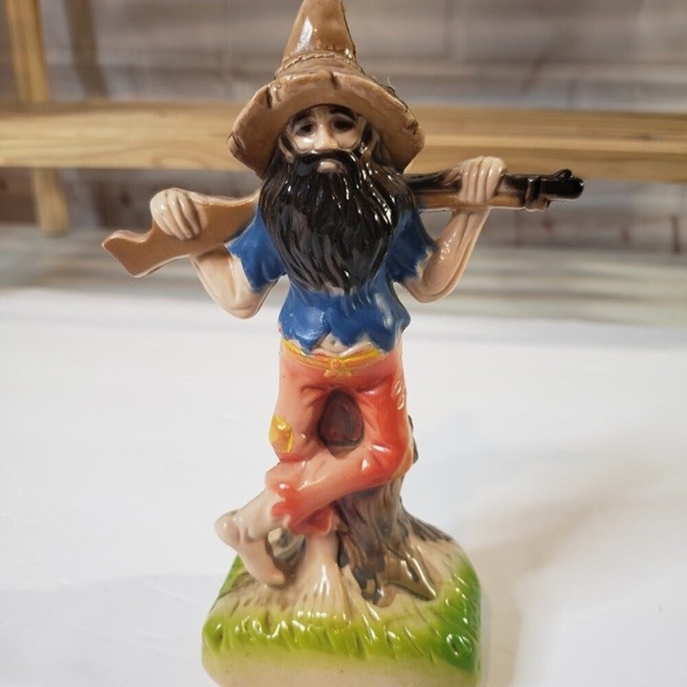 Vintage Plastic Hillbilly Souvenir Figurine Made in Hong Kong Gag Gift Nostalgic